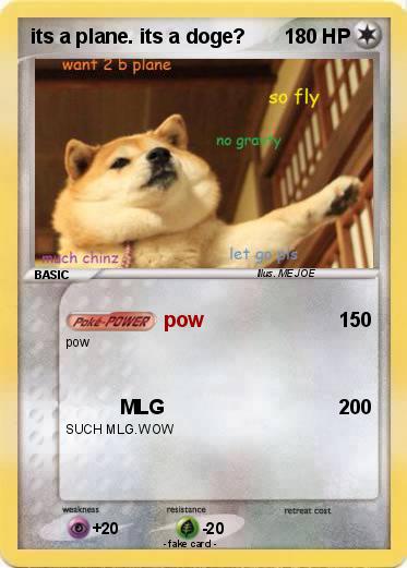 Pokemon its a plane. its a doge?
