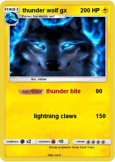 Pokemon thunder wolf gx