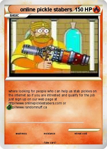 Pokemon online pickle stabers