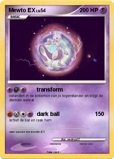 Pokemon Mewto EX