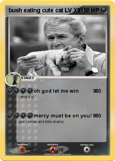 Pokemon bush eating cute cat LV X9
