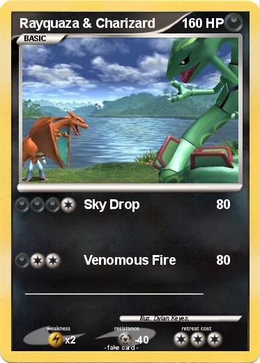 Pokemon Rayquaza & Charizard