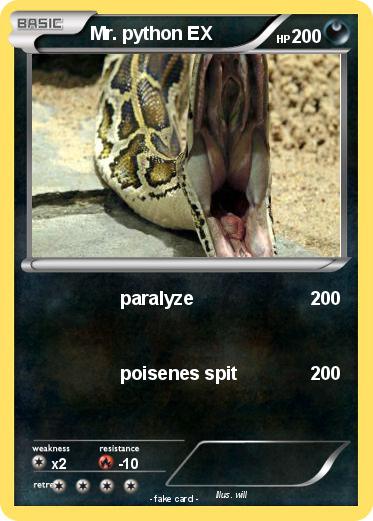 Pokemon Mr. python EX