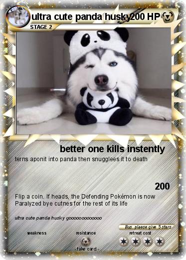 Pokemon ultra cute panda husky