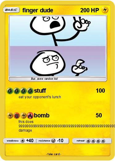 Pokemon finger dude