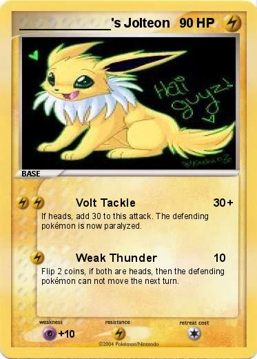 Pokemon _____________'s Jolteon