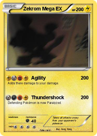 Pokemon Zekrom Mega EX