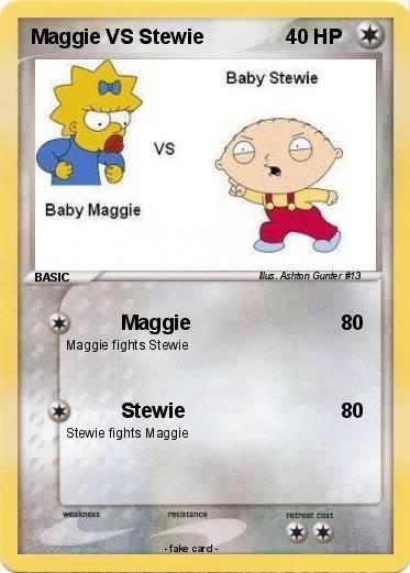 Pokemon Maggie VS Stewie