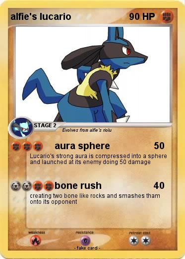 Pokemon alfie's lucario