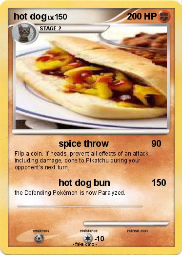 Pokemon hot dog