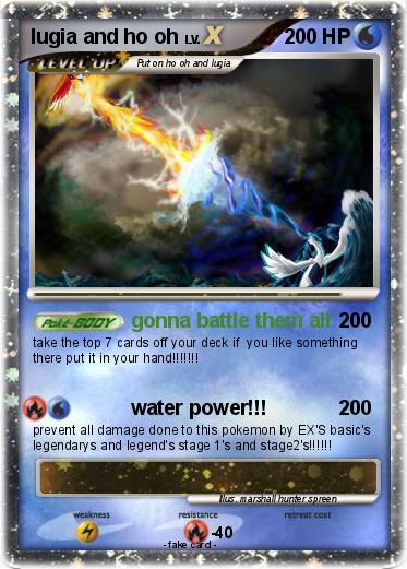 Pokemon lugia and ho oh