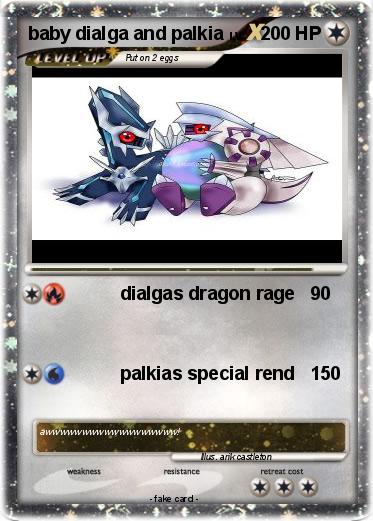 Pokemon baby dialga and palkia