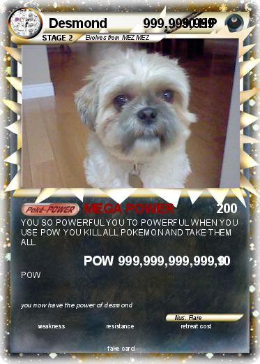 Pokemon Desmond          999,999,999