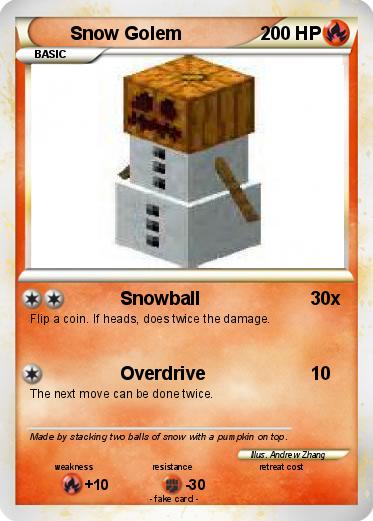 Pokemon Snow Golem