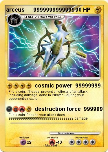 Pokemon arceus      9999999999999