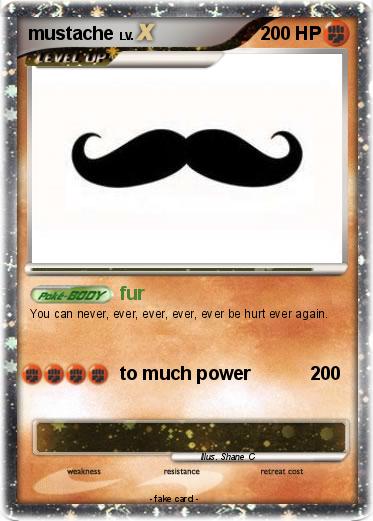 Pokemon mustache