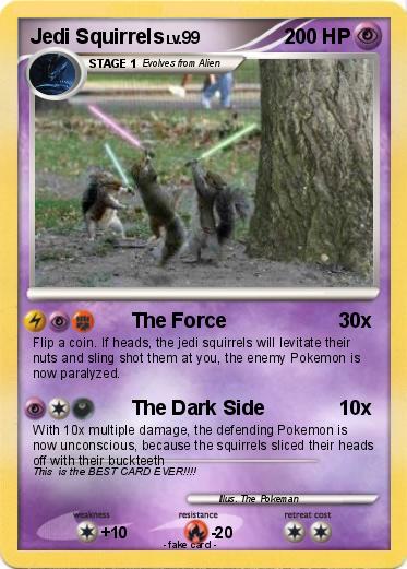Pokemon Jedi Squirrels