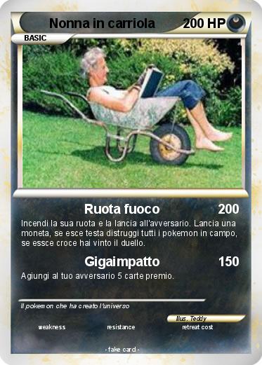 Pokemon Nonna in carriola