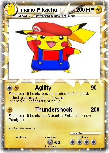 Pokemon mario Pikachu