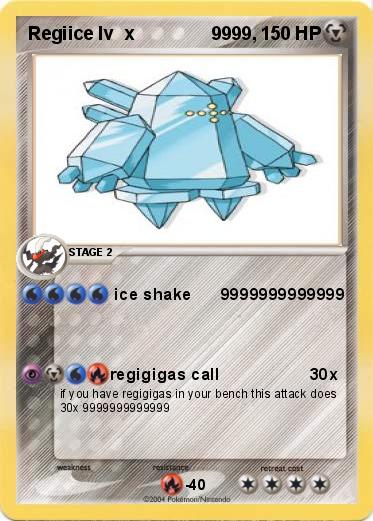 Pokemon Regiice lv  x               9999,            
