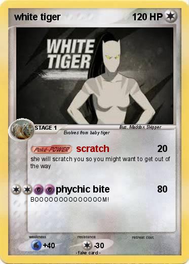 Pokemon white tiger