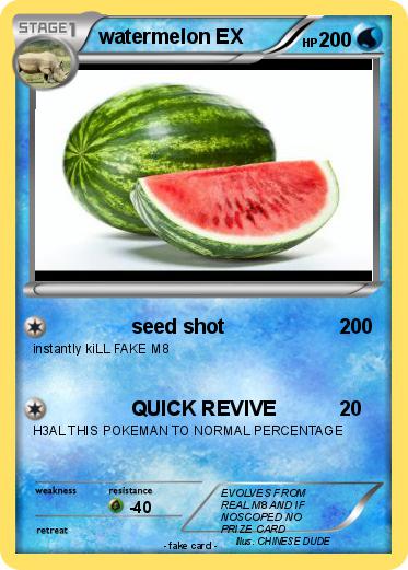 Pokemon watermelon EX