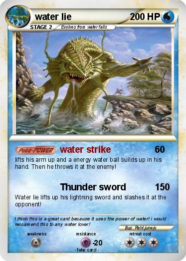 Pokemon water lie