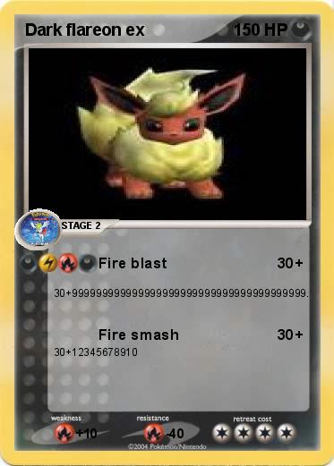 Pokemon Dark flareon ex
