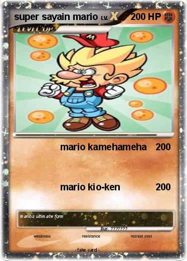 Pokemon super sayain mario