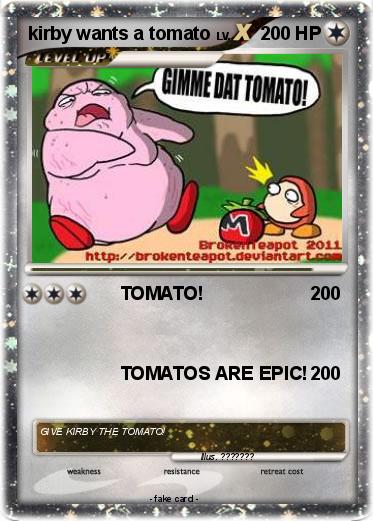 Pokemon kirby wants a tomato