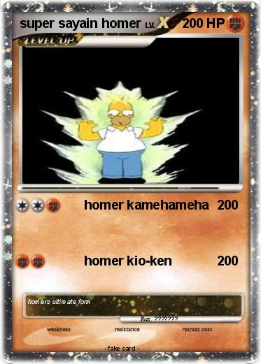 Pokemon super sayain homer