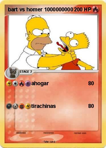 Pokemon bart vs homer 1000000000