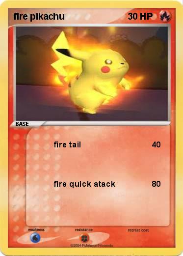 Pokemon fire pikachu