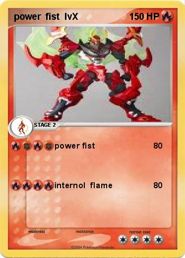 Pokemon power  fist  lvX