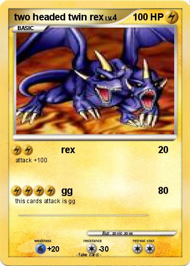 Pokemon two headed twin rex