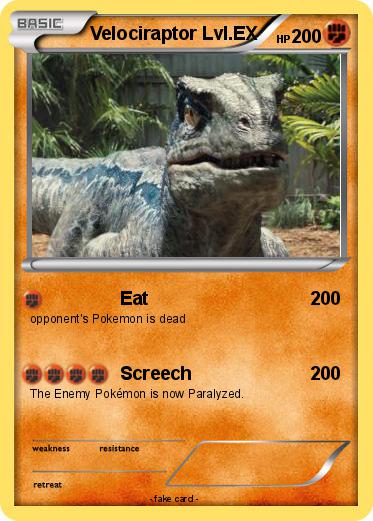 Pokemon Velociraptor Lvl.EX
