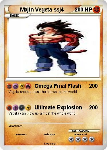 Pokemon Majin Vegeta ssj4 Pokemon Majin Vegeta ssj4