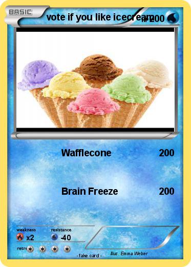 Pokemon vote if you like icecream
