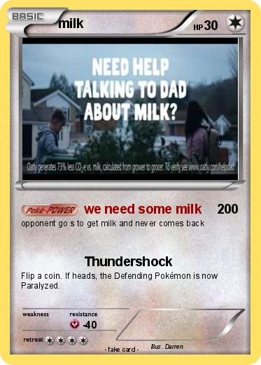 Pokemon milk