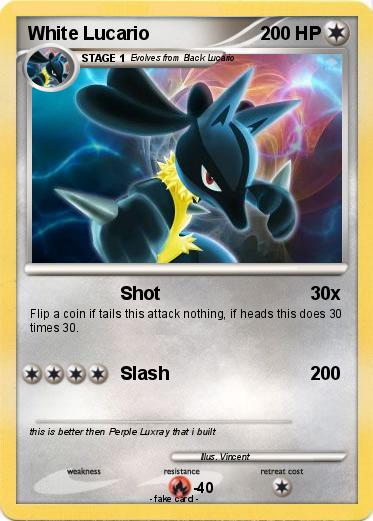 Pokemon White Lucario
