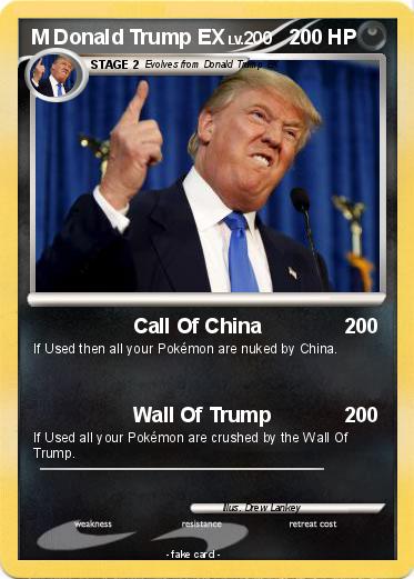 Pokemon M Donald Trump EX
