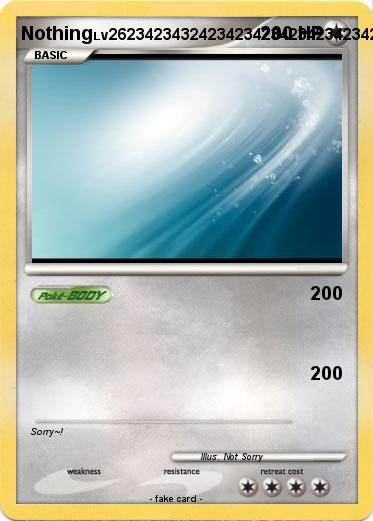 Pokemon Nothing