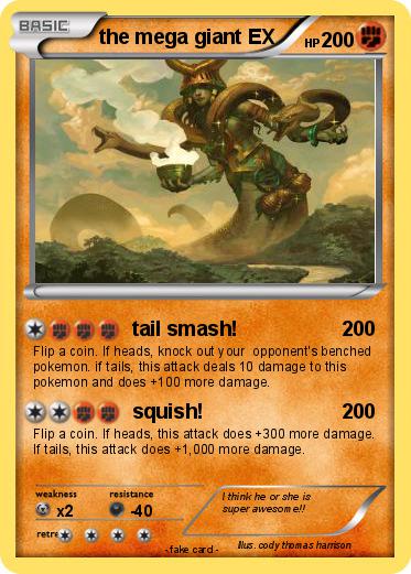 Pokemon the mega giant EX