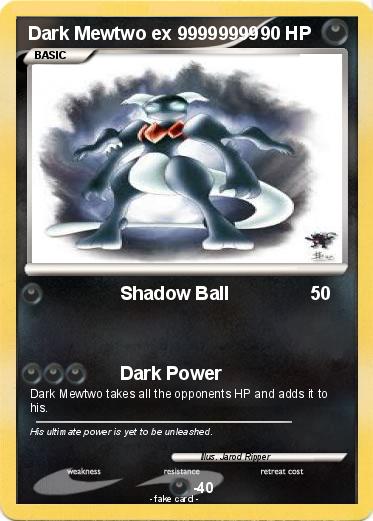Pokemon Dark Mewtwo ex 99999999