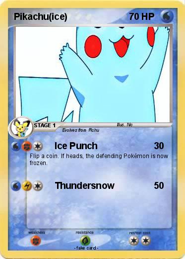 Pokemon Pikachu(ice)