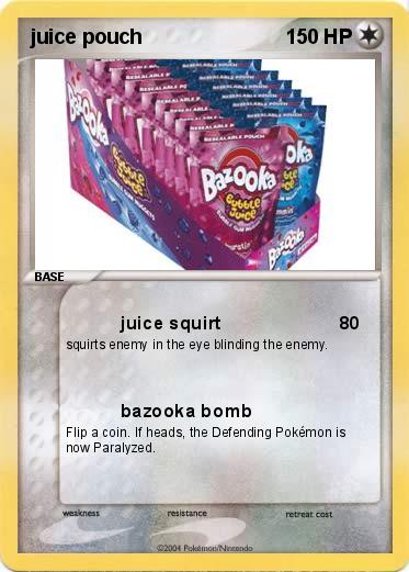 Pokemon juice pouch