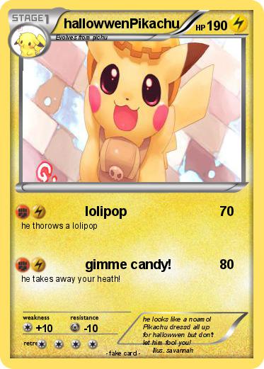 Pokemon hallowwenPikachu