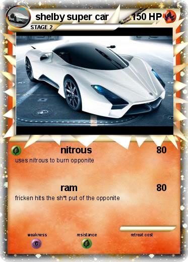 Pokemon shelby super car