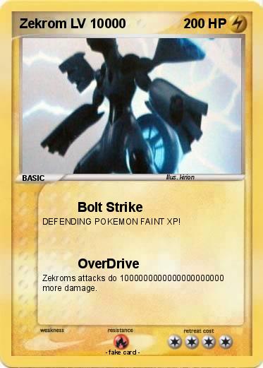 Pokemon Zekrom LV 10000