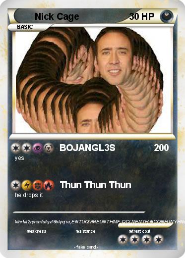 Pokemon Nick Cage